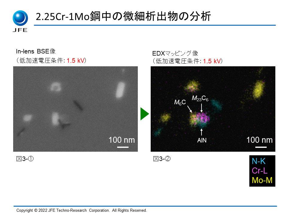 2.25Cr-1Mo鋼中の微細析出物の分析