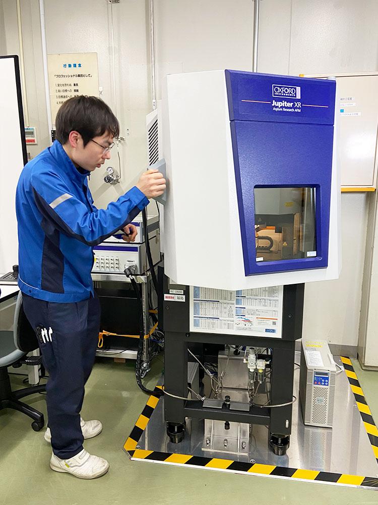 三菱ガス化学株式会社　分析グループ　平塚分析チームの福島氏